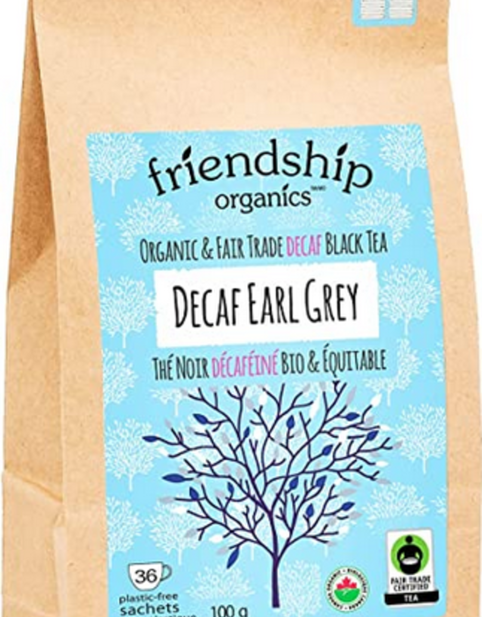 India Tea Friendship Decaf Earl Grey Two Pack 36 Sachets