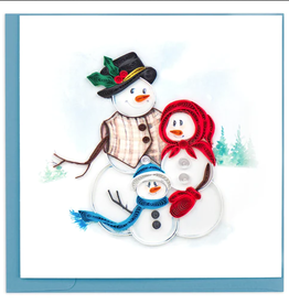 Quilling Cards Quilling Card  Snowman Family - Vietnam