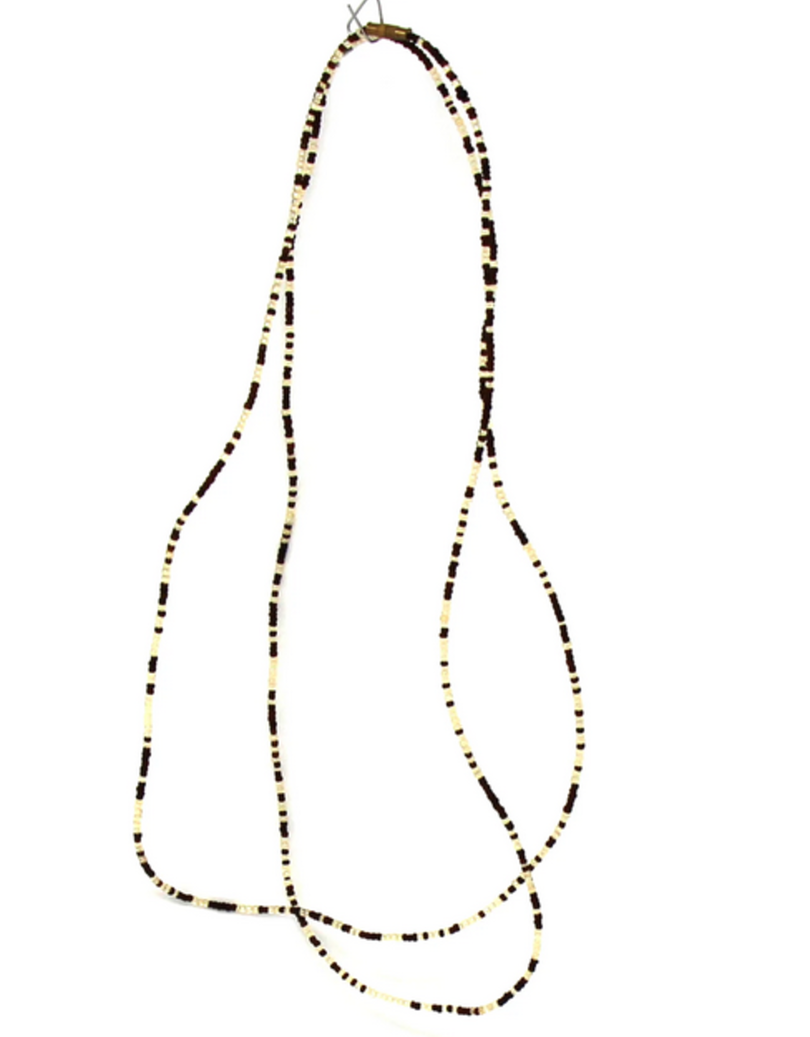 Kenya Necklace Maasai Bead Long Single Strand  Neutral - Kenya