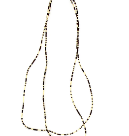 Kenya Necklace Maasai Bead Long Single Strand  Neutral - Kenya