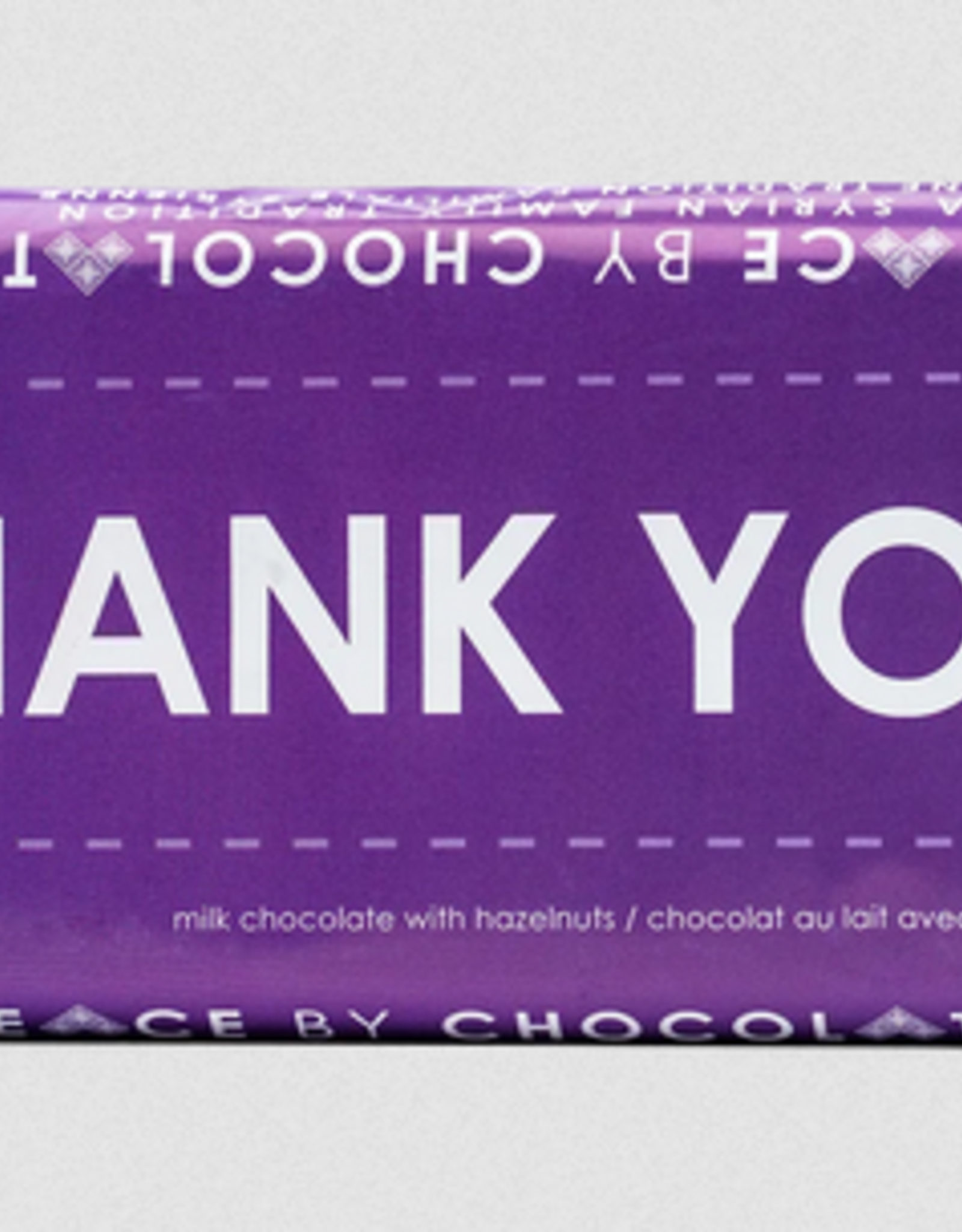 Canada Thank You Bar (92 g) Milk/Hazelnut Purple - Peace by Chocolate