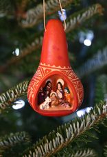 Peru Ornament Nativity Gourd -Peru