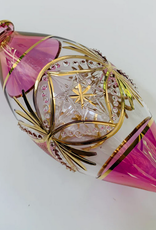Egypt Ornament Oval Pink Carousel Blown Glass - Egypt