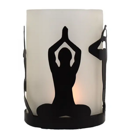 India Candleholder Yoga Tea Light Holder - India