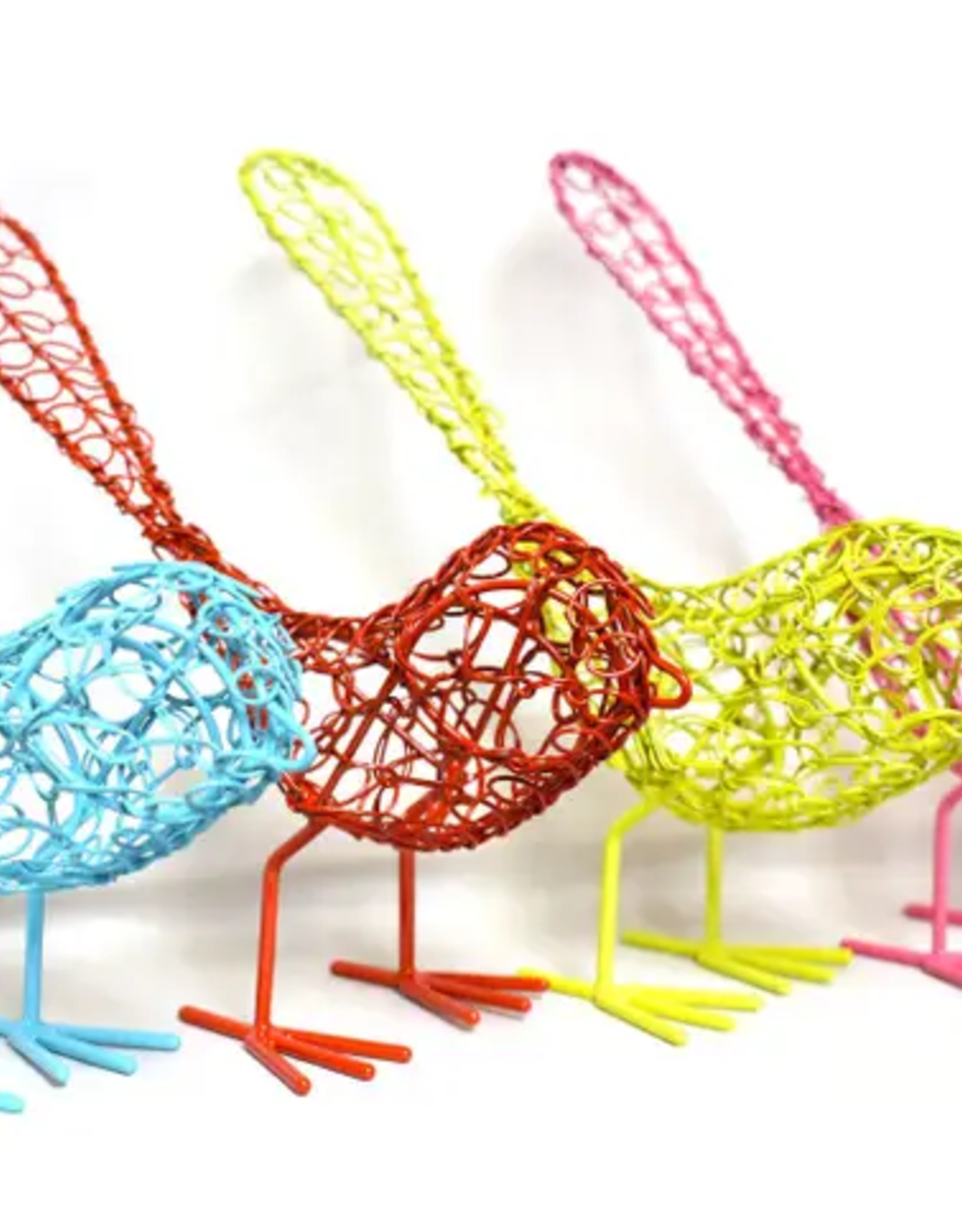 India Wrapped Wire Birds Colourful (Assorted Colours) - India