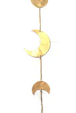 India Wind Chime Moon Phase Gold - India