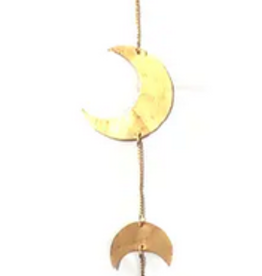 India Wind Chime Moon Phase Gold - India