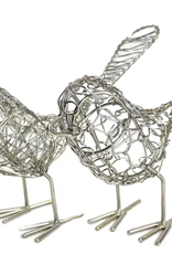 Silver Wrapped Wire Birds - India