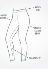 India Leggings Ankle Base Layer Black XL - India