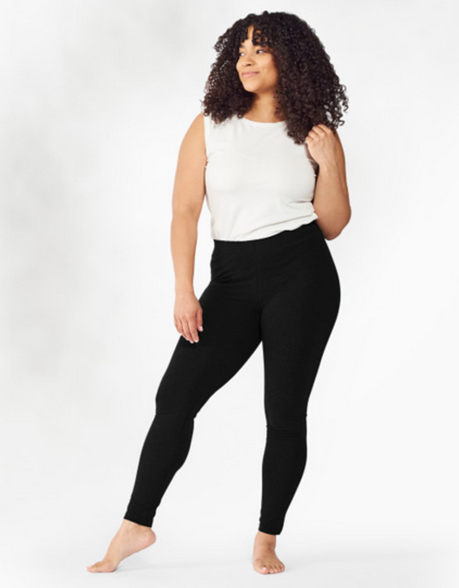 India Leggings Ankle Base Layer Black XL - India