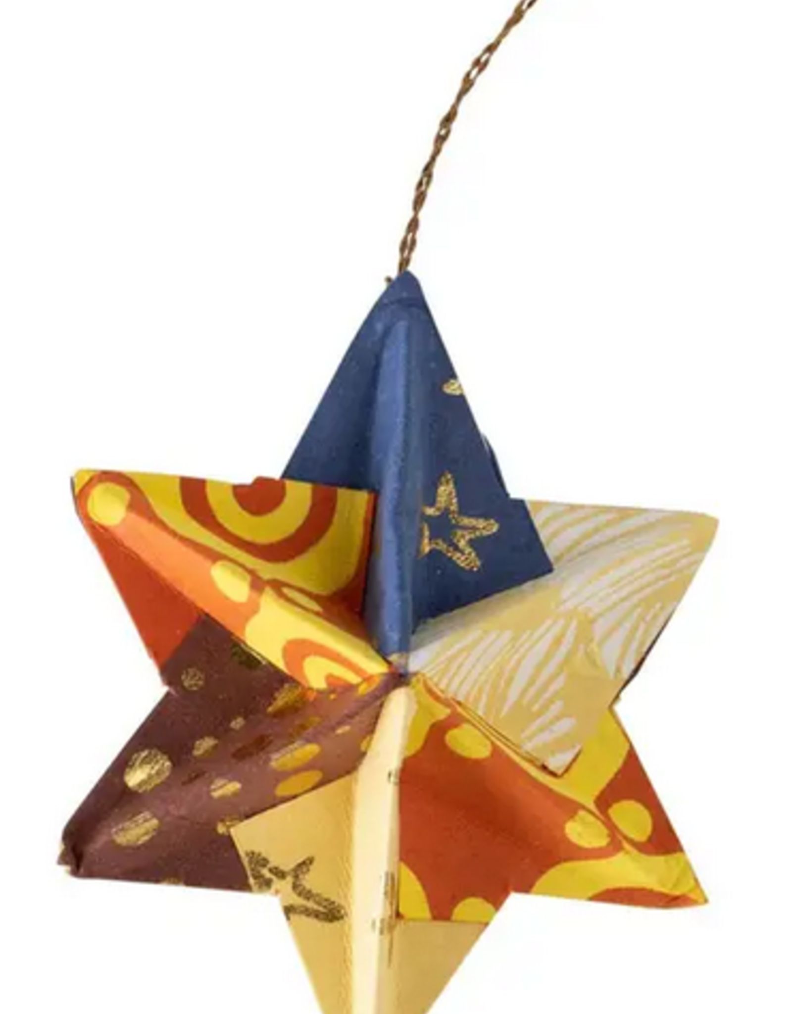 Bangladesh Ornament Folded 6 Point Star - Bangladesh