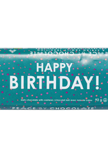 Canada Happy Birthday Dark Chocolate and Cashews Bar 92g - Peace by Chocolate