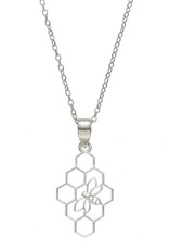 India Necklace Silver Beehive - India
