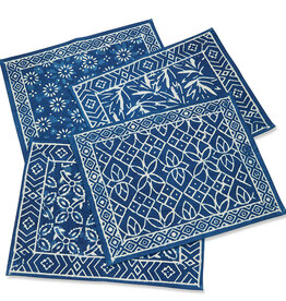 India Placemat Indigo Dabu Block Print - India