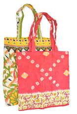 India Bag Tote Upcycled Sari (Assorted Patterns/Colours) - India