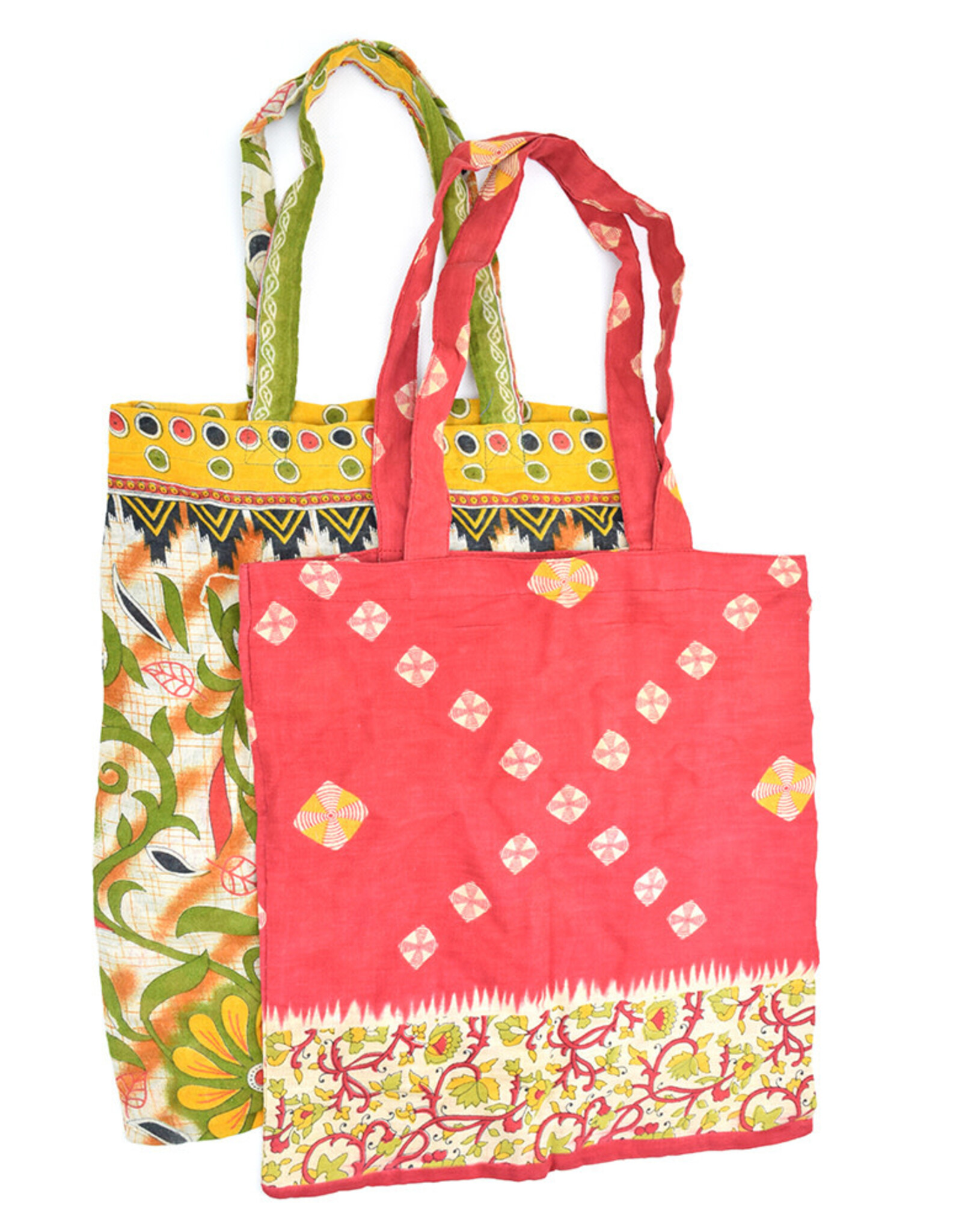 India Bag Tote Upcycled Sari (Assorted Patterns/Colours) - India