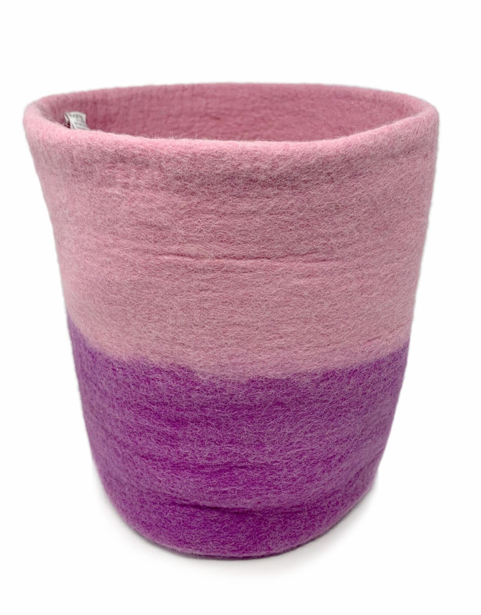 Nepal Basket Rose & Violet Felt - Nepal