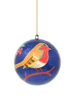 India Ornament Handpainted Bird on Branch - India