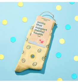 India Socks That Support Mental Health Yellow S - India