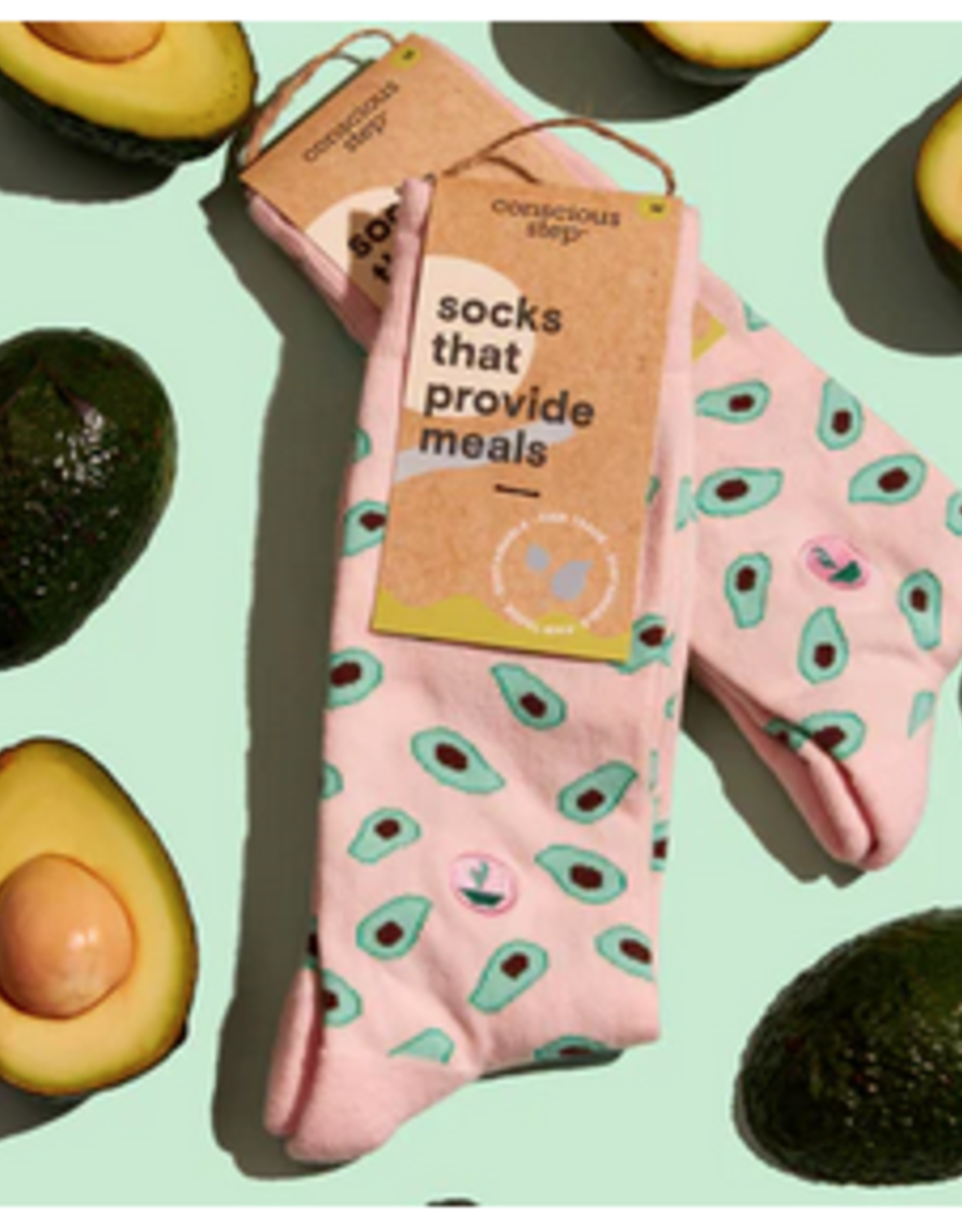 India Socks That Provide Meals Avocado M -India