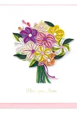 Vietnam Quilling Card "I Love You Mom" Bouquet - Vietnam