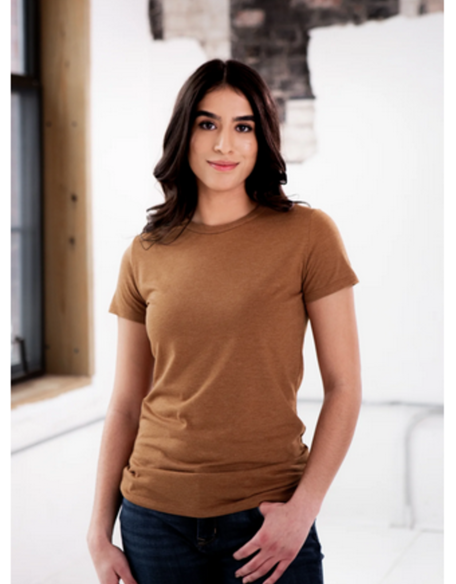 Haiti T-Shirt Women's Amber Triblend (M) - Haiti/USA