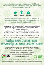 Tea Decaf Green Mint Sachets Tin Friendship Organics