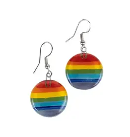 Chile Earrings Glass Rainbow - Chile