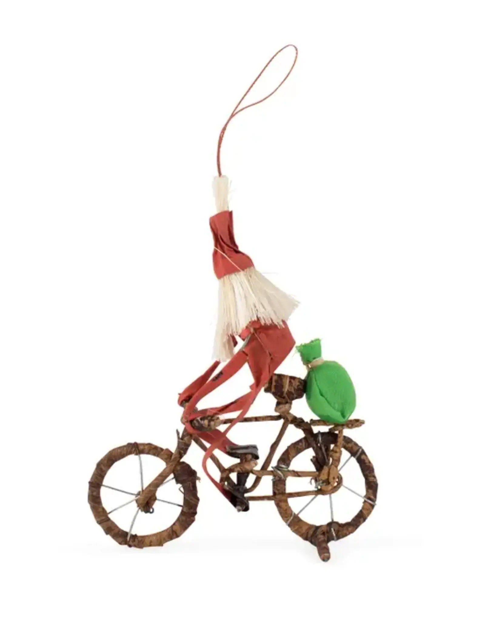 Kenya Ornament Cycling Santa - Kenya