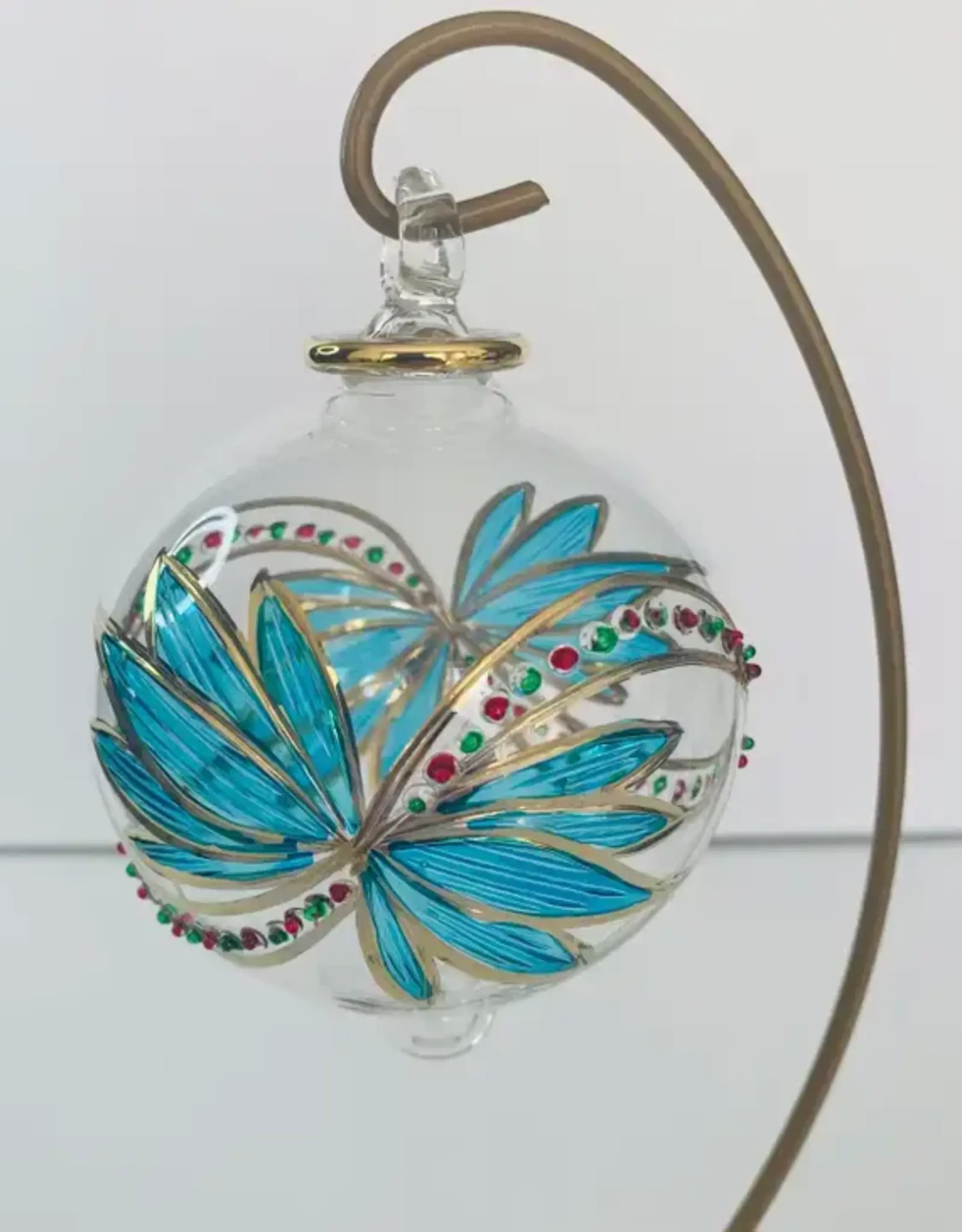 Egypt Blown Glass Turquoise Butterfly - Egypt
