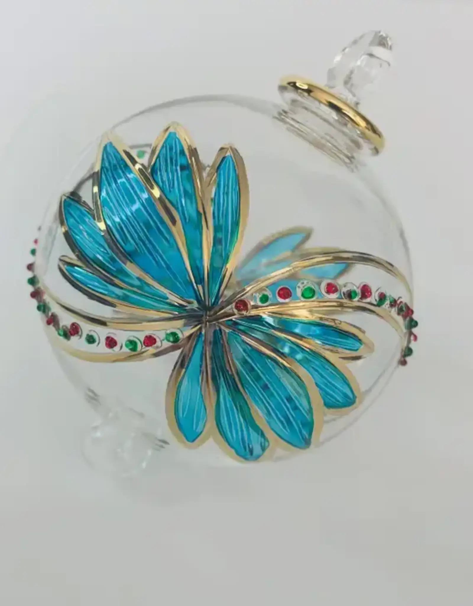 Egypt Turquoise Butterfly Blown Glass - Egypt
