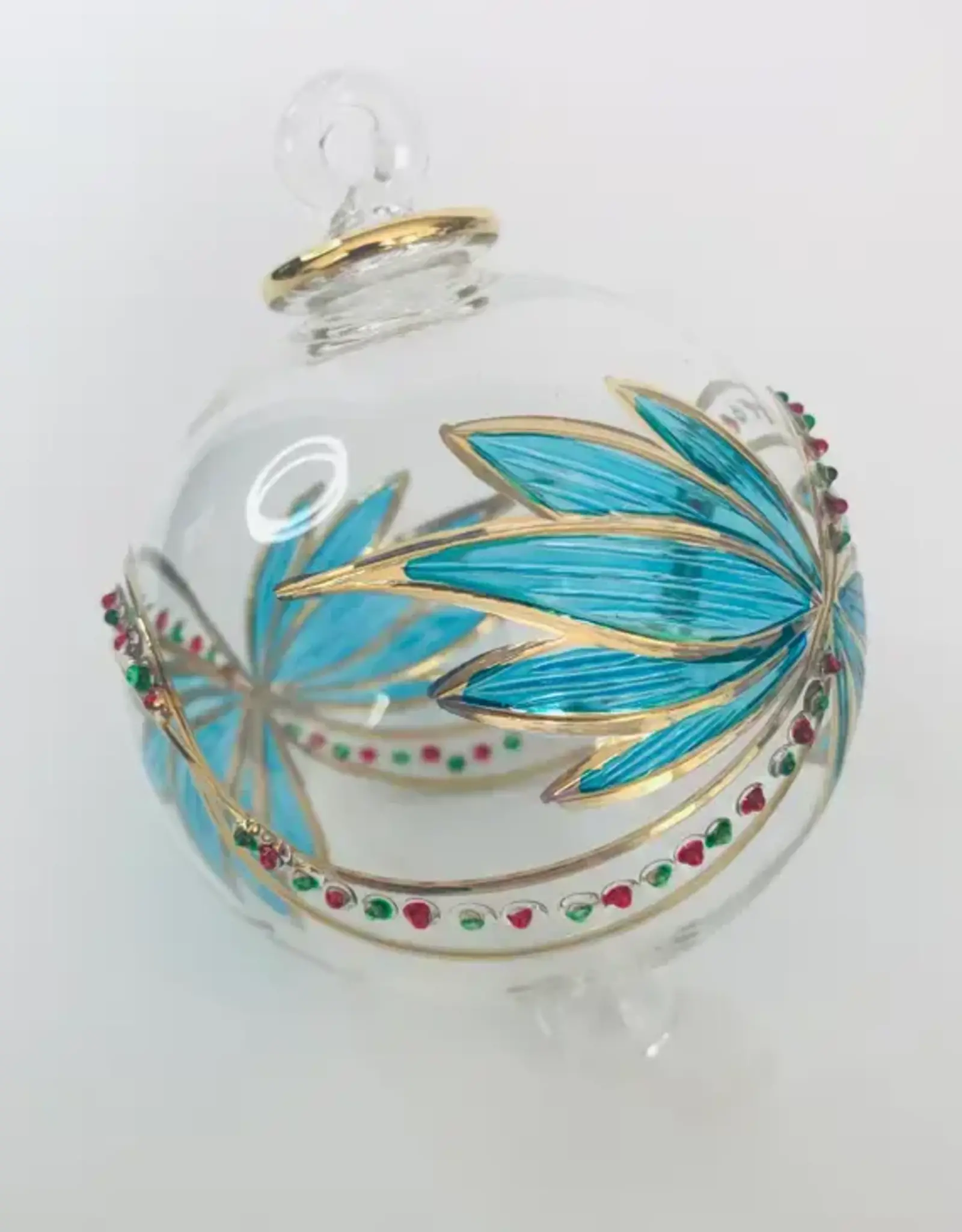 Egypt Ornament Turquoise Butterfly Blown Glass - Egypt