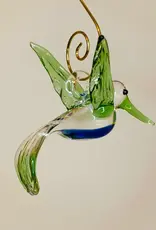 Egypt Ornament Green Hummingbird Blown Glass - Egypt