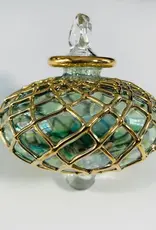 Egypt Blown Glass Emerald Small Diamond Toupie - Egypt