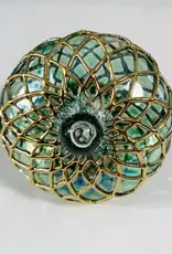Egypt Blown Glass Emerald Small Diamond Toupie - Egypt