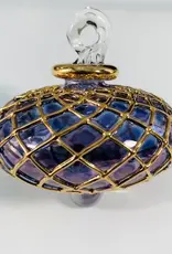 Egypt Ornament Purple Small Diamond Toupie Blown Glass - Egypt