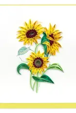 Vietnam Quilling Card Wild Sunflowers - Vietnam