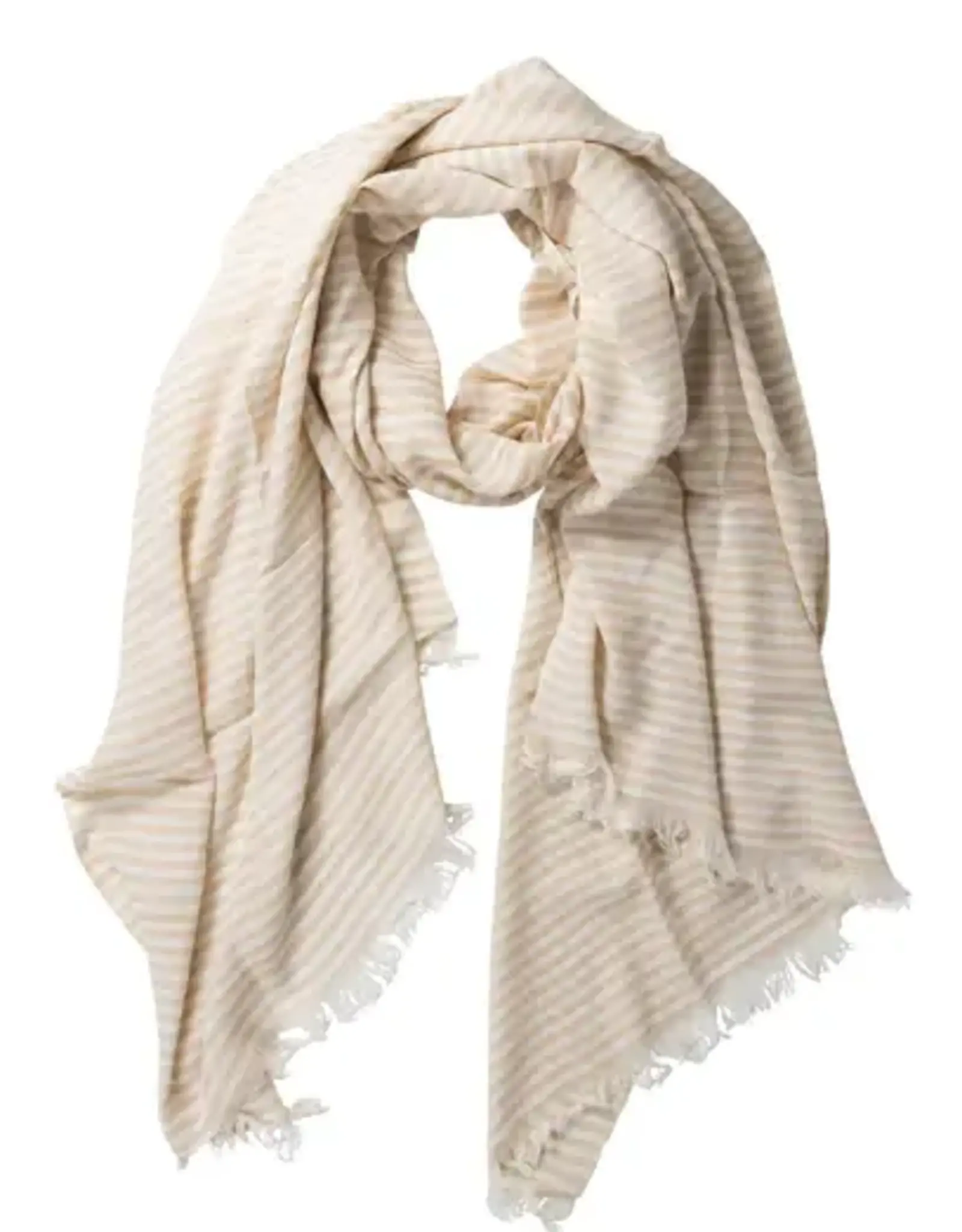 India Scarf Striped Nicely Neutral - India