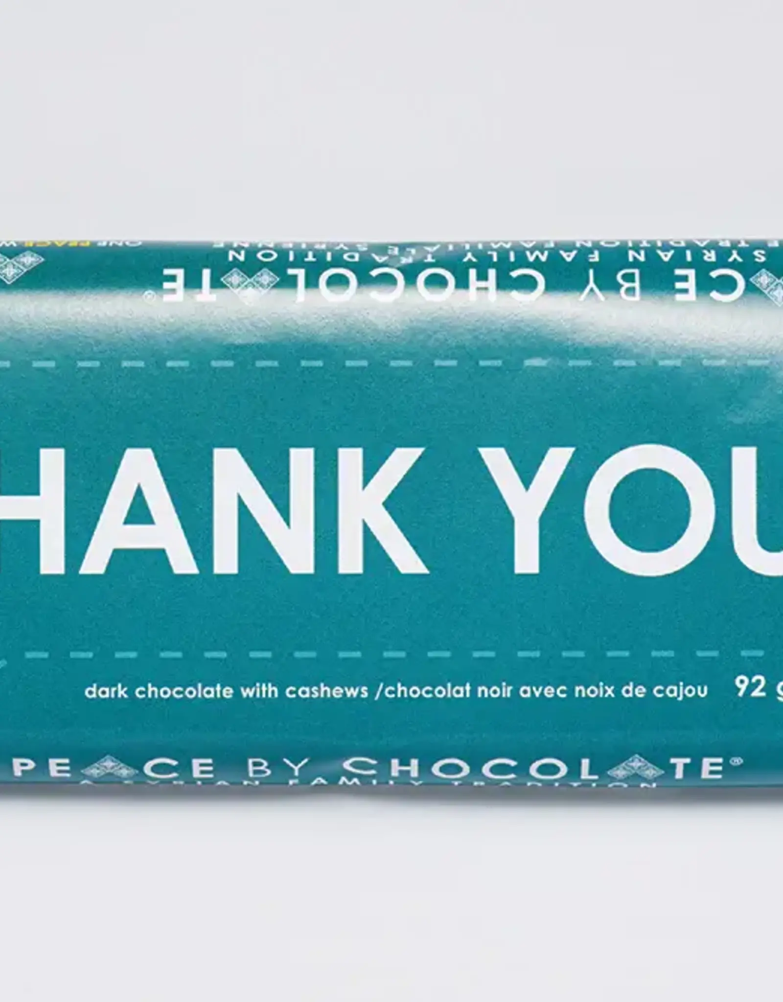 Canada Thank You Dark Chocolate Cashews Bar 92g  - Peace by Chocolate