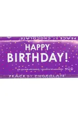 Canada Happy Birthday Milk Chocolate Hazelnuts 92g - Peace by Chocolate
