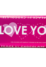 Canada I Love You Milk Chocolate with Hazelnuts Bar 92g - Peace by Chocolate