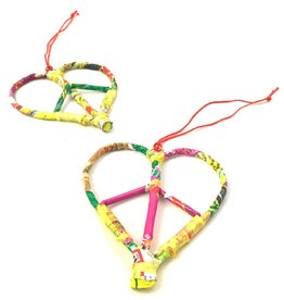 Nepal Ornament Plastic Wrapper Heart - Nepal