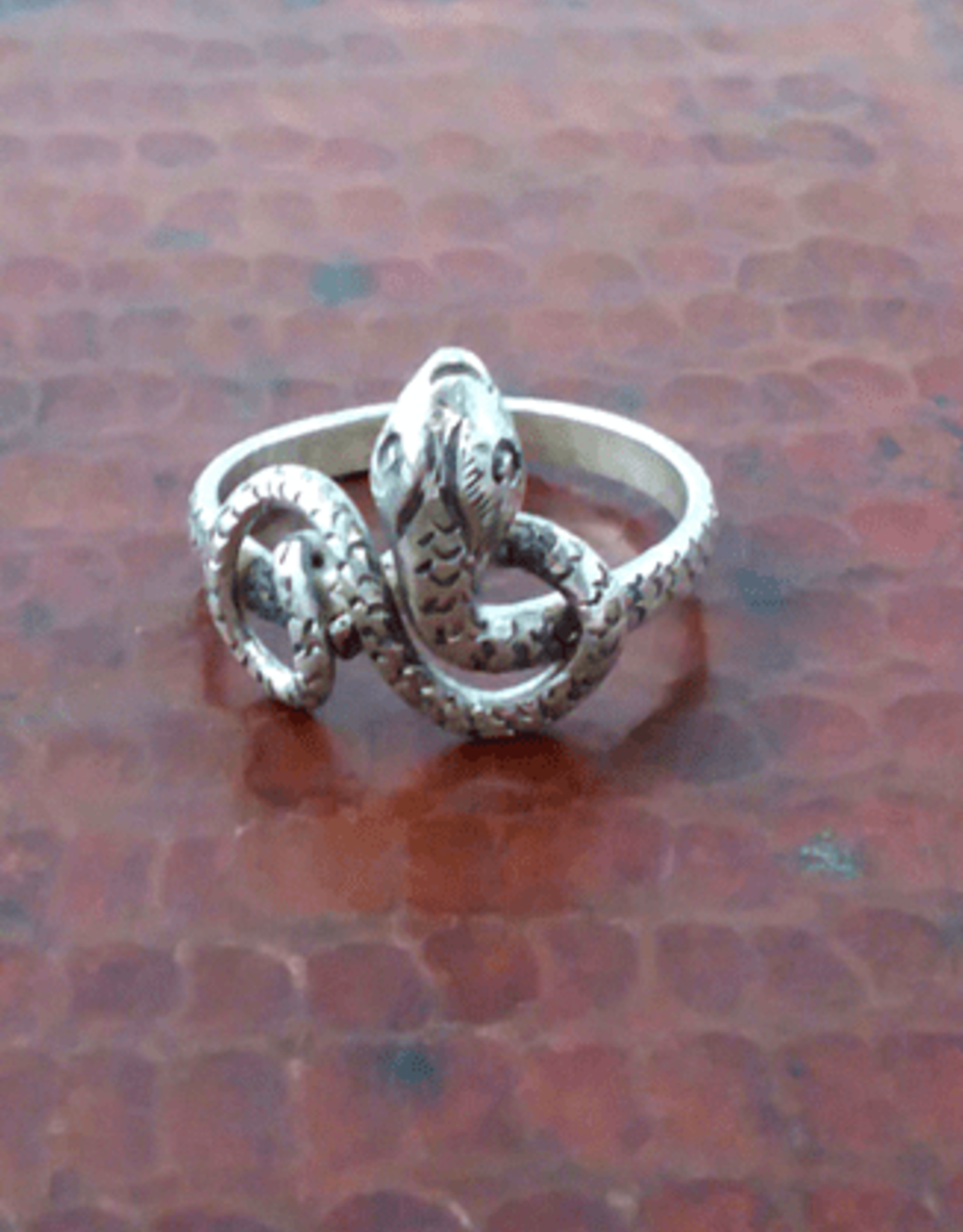 Nepal Ring Sterling Silver Snake - Nepal