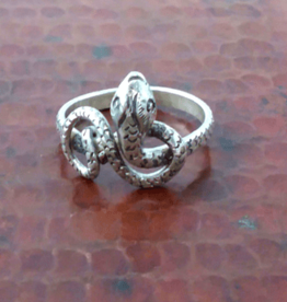 Nepal Ring Sterling Silver Snake - Nepal