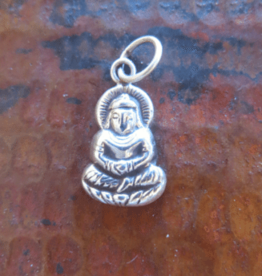 Nepal Pendant Tiny Sterling Buddha Charm - Nepal
