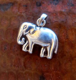 Nepal Pendant Small Sterling Elephant Charm - Nepal
