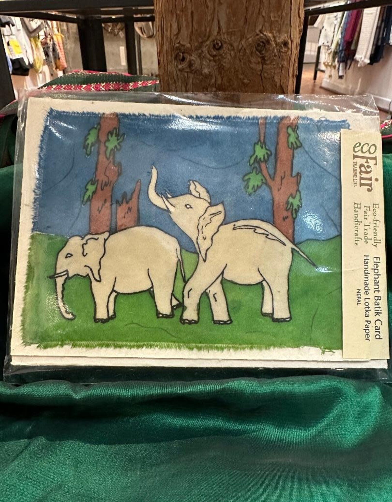 Nepal Card Elephant Batik - Nepal