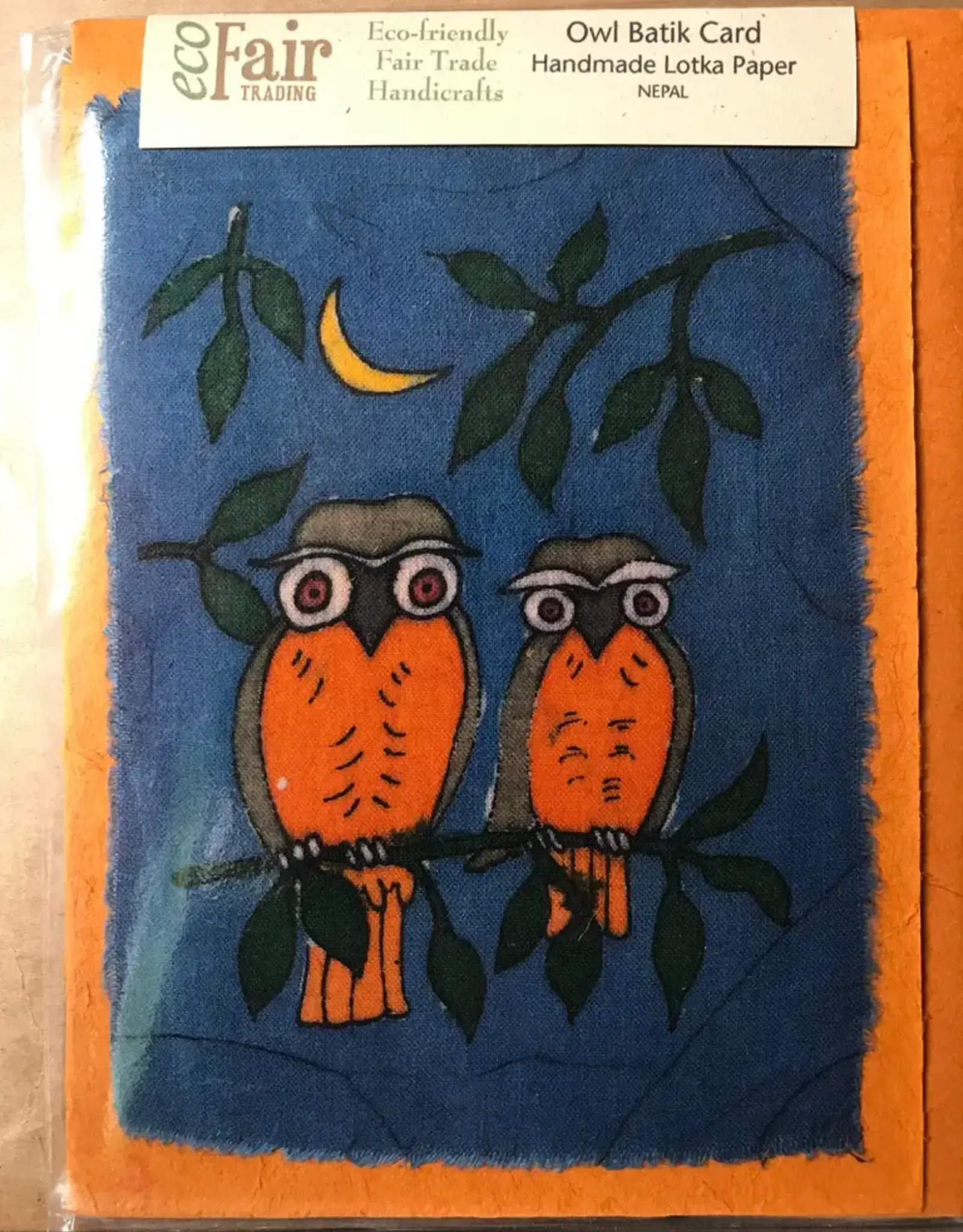 Nepal Card Owl Batik - Nepal