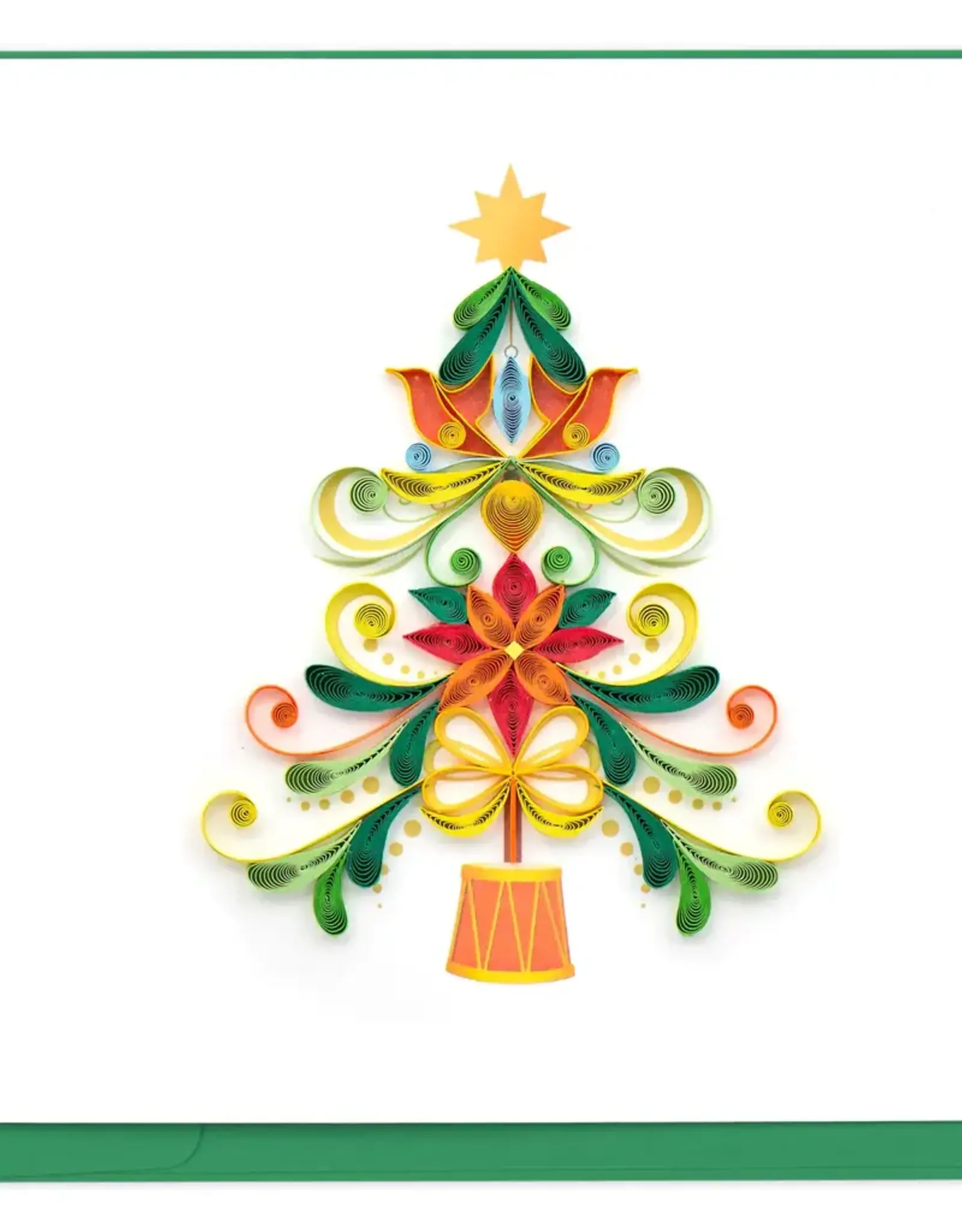 Vietnam Quilling Card Turtle Dove Christmas Tree  - Vietnam