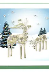 Vietnam Quilling Card Snowy Reindeer  - Vietnam Vietnam Quilling Card Snowy Reindeer  - Vietnam